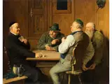 Bemogelt by Eduard von Grützner, oil on canvas, offered Mar 2026