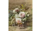 Rosenstillleben by Geraldine Jacoba Bakhuyzen van de Sande, watercolor, offered Sep 2019