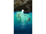 Tanzende Nixen und Fischer in der Blauen Grotte by Hermann David Salomon Corrodi, oil on canvas, sold Sep 2025