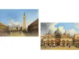 Blick auf die Fassade von san Marco by Carlo Grubacs, oil on canvas, sold Jun 2026