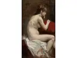 Studie Einer Jungen Nackten Frau by Henri-Théodore Fantin-Latour, oil on canvas, sold Sep 2020