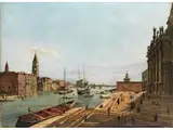 Anfang des Canal Grande in Venedig by Frans Vervloet, oil on canvas, sold Jun 2024
