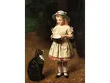 S pet by Otto Scholderer, oil on canvas, offered Mar 2024