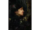 Bildnis der Aurelia Ciommi by Antonio Mancini, oil on canvas, offered Apr 2016