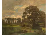 Die Froschfänger by Léon Augustin Lhermitte, pastel, sold Apr 2017