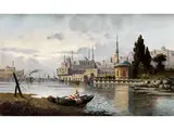 Ansicht von Konstantinopel by François Léon Prieur-Bardin, oil on canvas, sold Dec 2018