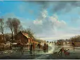Eisvergnügen by Frans Arnold Breuhaus de Groot, oil on panel, offered Dec 2015