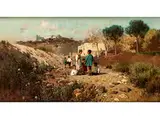 Gebäude by Francesco Lojacono, 1841 Palermo - 1915, oil on canvas, sold Apr 2016