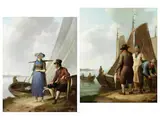 Gespräch am Ufer by Johannes Hermanus Koekkoek, oil on panel, sold Mar 2026