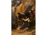Die Frauen am Kreuzweg by Alois Delug, oil on canvas, sold Mar 2026