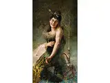 Junge Frau mit Wasserpfeife by Salvatore Postiglione, oil on canvas, offered Sep 2018