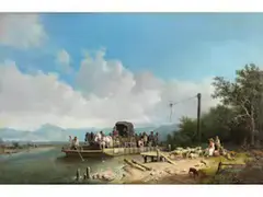 Untitled by Heinrich Bürkel, oil on canvas, sold Dec 2024