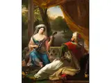 Des Sultans Muse by Alexandre-Marie Colin, oil on canvas, offered Jun 2024