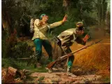 Das Feuergefecht by Sebastiano De Albertis, oil on canvas, offered Dec 2016