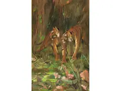 Startled by Arthur Wardle, pastel, sold Jun 2021