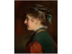 Portrait von Julie Menzel by Friedrich von Amerling, oil on canvas, sold Sep 2017