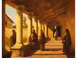 Mönche im Kreuzgang Eines Klosters by Gaetano Chierici, oil on canvas, sold Jun 2026