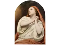 Maria Magdalena in Ekstase by Ary Scheffer, oil on canvas, sold Sep 2024