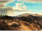Spanische Landschaft by Anton Romako, oil on canvas, offered Mar 2024
