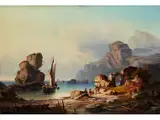 Küstenlandschaft by Alexandre Calame, oil on canvas, offered Dec 2015