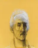 Self Portrait by John Howard Gould, pastel and graphite on paper, sold Feb 2023