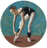 The Ballet Dancer by Fred Ross, pastel on paper, sold Feb 2023