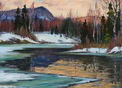 Mont-Tremblant, P. Qué. by Thomas Hilton Garside, oil on canvas, sold Jan 2023