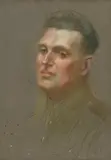 Portrait Sketch of a Canadian Sergeant Still in Écurie, France by Mary Riter Hamilton, pastel on paper, sold Jan 2023