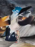 The Great Day of His Wrath (after John Martin) by Toni Onley, 2001, mixed media on paper, sold Jan 2023