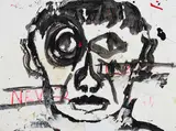 Never Leave by John Scott, mixed media on paper, sold Jan 2023