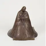 Madonna and Child by Malcolm Woodward, bronze sculpture, sold Jun 2023