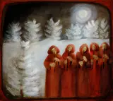 Canzona by Francine Gravel, 1984, oil on canvas, sold Feb 2023