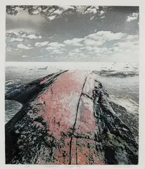 Whalesback #3 by Ed Bartram, 1982, etching on paper, sold Feb 2023