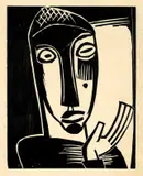 Große Prophetin by Karl Schmidt-Rottluff, 1919, Holzschnitt auf Japanbütten, sold May 2011