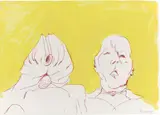 Doppelselbstportrait by Maria Lassnig, 2008, Farbserigrafie auf Somerset-Velin, sold Feb 2025
