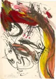Ohne Titel by Walter Stöhrer, 1994, Acryl, Gouache und Tusche auf Papier, sold Sep 2024