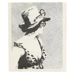 The Hat by Maud Gatewood, Lithograph, sold May 2025