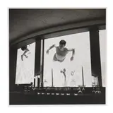 Untitled (Man in Bar Swimming) by Vivian Maier, Gelatin silver print, sold May 2025