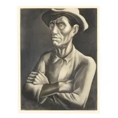 Southern Mountaineer by Howard Cook, Etching and aquatint, sold May 2025