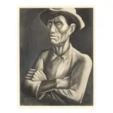 Southern Mountaineer by Howard Cook, Etching and aquatint, sold May 2025