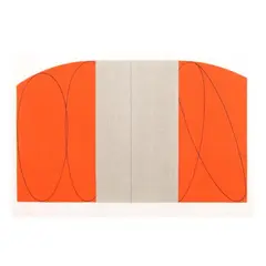 Red / Gray Zone by Robert Mangold, Screenprint in colors, sold May 2025