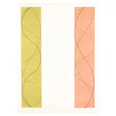 Two Columns (C) by Robert Mangold, Etching in colors with relief on Mulberry paper mounted to Arches, sold May 2025