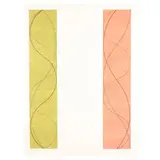 Two Columns (C) by Robert Mangold, Etching in colors with relief on Mulberry paper mounted to Arches, sold May 2025