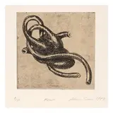 Heart by Alison Saar, Soft ground etching on, sold May 2025