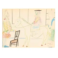 Untitled (from Comédie Humaine ) by Pablo Picasso, Lithograph in colors, sold May 2025