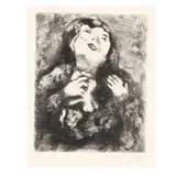 The Young Widow by Marc Chagall, Etching, sold May 2025