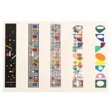Time Change by Yaacov Agam, Screenprint in colors on wove sheet, sold May 2025