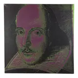 Shakespeare by Steve Kaufman, Screenprint on canvas, sold May 2025