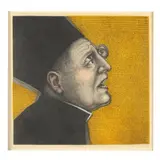 Yellow Leviticus by Julie Speed, Etching in colors on, sold May 2025