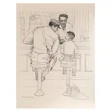The Runaway by Norman Rockwell, Lithograph, sold May 2025